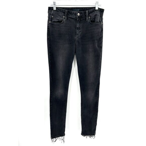 JOE'S JEANS Women's Black Wash Flawless The Icon Mid Rise Skinny Jeans Size 30 - Picture 1 of 8